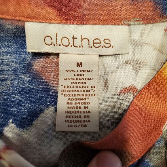 Multicolor Tie Dye Coral Spring Top in Size M - Picture 12 of 15